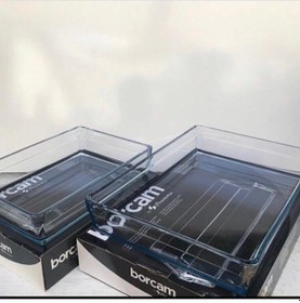 Resim Paşabahçe Dikdörtgen Premium 2 Li Borcam Set Büyük-küçük 075oa 59324-59334 Beyaz 