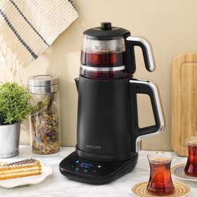 Resim Aryıldız Vision Prime Çay Makinesi Mat Siyah 