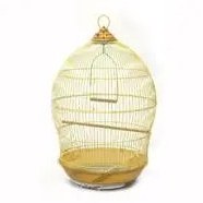 Resim Dayang Kubbe Kafes Pirinç 48,5x48,5x76cm 