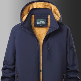 Resim Erkek Ağır Hizmet Tipi Kışlık Kamp Montu - Termal Yalıtımlı Tam Fermuarlı Dış Giyim Mont, Dik Yaka, / Kahverengi - Soğuk Hava Yürüyüşü, Trekking, Kalın, Erkekler İçin Kışlık Mont, Kadınlar İçin Kışlık Mont, Erkekler İçin Yüksek Kaliteli Kışlık Mont 