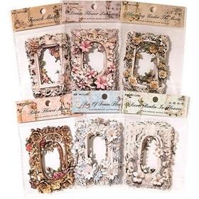 Resim Xiaaokeji 60 Yaprak Retro Arka Plan Dekoratif Kağıt Scrapbook Kağıdı 