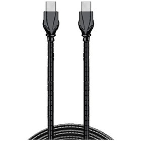 Resim Ttaf T-CHR-02-3 USB-A To USB-C 2.4 A Çelik Zırhlı Şarj Data Aktarım Kablosu 