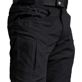 Resim IX5 Erkekler İçin Dayanıklı Outdoor Taktik Pantolon, Çok Cepli Kargo Uzun Pantolon - Yürüyüş, Kamp ve Antrenman için Regular Fit 
