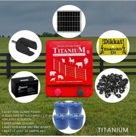 Resim Titanium Night Shock 30k Elektirikli Çit Sistemi Set-4 Domuz Kovucu 