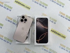 Resim Apple iPhone 16 Pro Max İkinci El TR | 256 GB | Çöl Titanyum İkinci El 10 AY GARANTİLİ PİL 100 16 PRO MAX ÇÖL FARUK TELEKOMDA