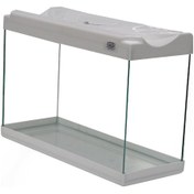 Resim Kanki Pet KP5018 Renkli Kapak Akvaryum Beyaz 50 CM 