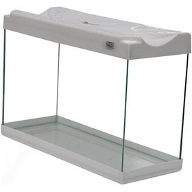 Resim Kanki Pet KP5018 Renkli Kapak Akvaryum Beyaz 50 CM 