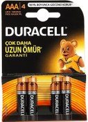 Resim Duracell Aaa İnce Pil Belçika 4 Lü Kart 