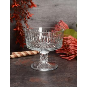 Resim Paşabahçe 6'lı Düz Elysia Ayaklı Sunumluk Dondurmalık Kase Şeffaf Zarif Tasarım 