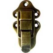 Resim Sandık, Kutu Klipsi, Ön Kilidi - 72X40MM, Antik, 1 Adet 