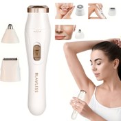Resim 3'ü 1 Arada Kadınlar için Hassas Elektrikli Tıraş Makinesi Seti - USB Şarj Edilebilir, 150mAh Lityum Pil - Bikini, Koltuk Altı, Bacak & Yüz Tüyleri için İdeal - Kaşlar & Burun Tüyleri için Pürüzsüz Bakım - Çoklu Aksesuarlar Dahil - Mükemmel Anneler Günü Hediyesi 