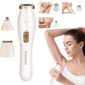 Resim 3'ü 1 Arada Kadınlar için Hassas Elektrikli Tıraş Makinesi Seti - USB Şarj Edilebilir, 150mAh Lityum Pil - Bikini, Koltuk Altı, Bacak & Yüz Tüyleri için İdeal - Kaşlar & Burun Tüyleri için Pürüzsüz Bakım - Çoklu Aksesuarlar Dahil - Mükemmel Anneler Günü Hediyesi 