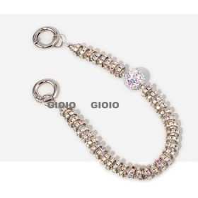 Resim Silver1 Gıoıo Yeni Sevimli Kedi Pençe Çapraz Giyinme Kurumi Bebek Araba Anahtarlık Büyük Kulak Köpek Çift Okul Çantası Hediye Anahtarlık Kolye (Yurt Dışından) 