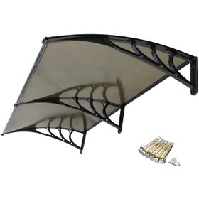 Resim Genel Markalar Kapı Üstü Pratik Sundurma 200 X 80 cm Siyah 