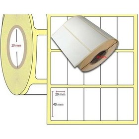 Resim Barkod 40x20 Yan Yana 5 Li 1 Rulo 4000 Sarım Eko Termal 