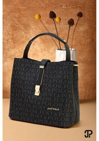 Resim Just Polo Kadın Orta Boy Su Geçirmez Günlük Şık El Ve Omuz Çantası Ebat 23 X 18 Cm Shoulder Bag Siyah 