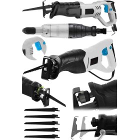 Resim Alman Turbo Devir Ayarlı Tuğla Beton Kemik Kesme Elektrikli Tilki Kuyruğu Makinesi Beyaz 