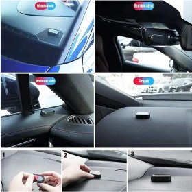 Resim MAİN SHOP 1 Adet Mavi Renk Güneş Enerjili LED Güvenlik Işıkları, Caydırıcı Hırsızlık Alarm Ledi Bataryasız 