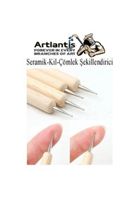 Resim Top Uçlu Seramik Ve Kil Modelleme Seti 10lu 1 Paket Polimer Kil Şekillendirme Çömlek Oyma Çiçek Marzipan Mandala Top Ütü 