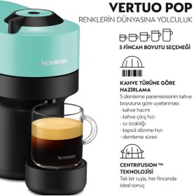 Resim Nespresso Vertuo Pop Kahve Makinesi,Turkuaz 