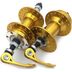 Resim Yunboo Dağ Bisikleti Alüminyum Frenli Tolga Seti - 36 Delikli, 5-8v Uyumlu, Sürtünme Az, Su Ve Çamur Engeli, Hızlı Montaj Altın 