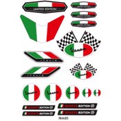 Resim PROMOT Motorsiklet Aksesuar Ekipman Sticker Kask Grenaj Laptop Sticker Seti 0079 