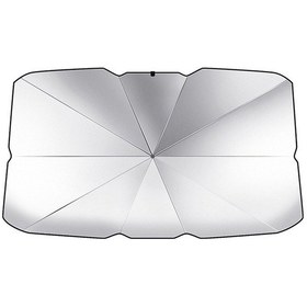 Resim Araba Ön Cam Teleskopik Katlanır Isı Yalıtım Şemsiyesi, Boyut: Küçük 