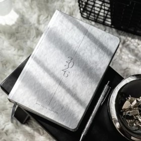 Resim 2026 A5 Sert Kapak Haftalık Ajanda - 12 Aylık Metalik Gümüş 