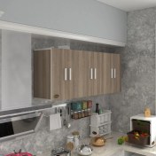 Resim Kenzlife hazır mutfak zanobi crd 060*180*32 mutfak banyo dolabı kapaklı raflı 