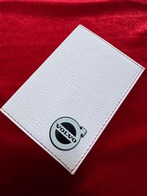 Resim ATTA PAZARLAMA Kabartmalı Pleksi Beyaz Deri Volvo Markalı Ruhsatlık, Ruhsat Kılıfı, Ruhsat Cüzdanı, Ruhsat Kabı 