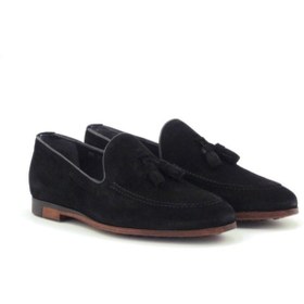 Resim step by step Erkek Siyah Loafer 