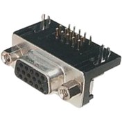 Resim DEMİRLED 15 Pin 3 Sıra 90' PCB Tip Dişi D-Sub Konnektör ( 5 Adet ) 