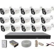 Resim Cenova 15'li 2mp Ahd Güvenlik Kamerası Paket Sistem 