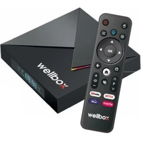 Resim Wellbox Max4 Android Tv Box Android 12 Sesli Komut 4gb Ram 32GB Hafıza;class 