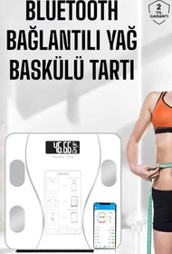 Resim AyrStore Akıllı Tartı Dijital Baskül Yağ Su Kas Vücut Kitle Kilo Ölçer Tartı 