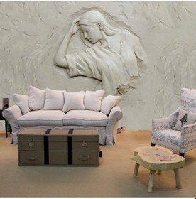 Resim Kabartmalı Bayan Duvar Posteri 