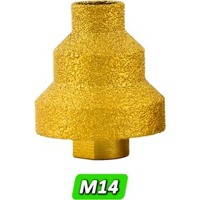 Resim Alüminyum Alaşımlı Elmas Dökülmüş Konik Matkap Seti, Çok Katmanlı Fayans, Mermer ve Beton için Uygun, 20mm, 35mm ve 50mm Boyutlarında, M10 Konu ile. 