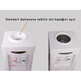 Resim Lotto Filters Üstten Damacanalı Sebiller İçin Sebil Üstü Aparatı Kırılmaz Hazneli 