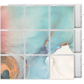 Resim Gök Panel 60 x 60 LED Panel Aydınlatma Desenli 3x3 9'lu Grup 46510858SA 