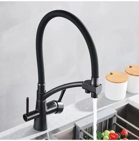 Resim Fleko KS16S3-C Kubar Arıtmalı Eviye Bataryası Siyah 