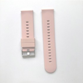 Resim Yunboo Huawei, Samsung Uyumlu Akıllı Saatler İçin 22mm Arayüzlü Pembe Silikon Kordon - Dayanıklı, Şık Tasarım 