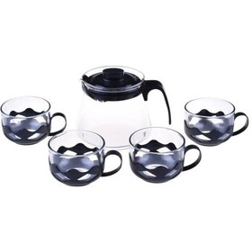Resim Siyah Guardo 5 Parça Çay Seti 600 Ml 