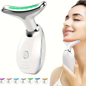 Resim 7 LED Işıklı Güzellik Hediyesi, Boyun ve Yüz için, 1 Adet Taşınabilir Şarjlı, Kadınlar İçin Güzellik Ritüeli 