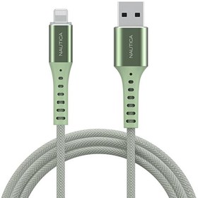 Resim C65 MFI Lightning to USB-A 12 w Örgülü 1.2 M Yeşil Hızlı Şarj ve Data Kablosu 