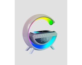 Resim Bi Seyyar 15W Hızlı Şarj Destekli LED Atmosfer Işığı ve Alarm Fonksiyonlu Lamba - BI001V-4YZ6O4 