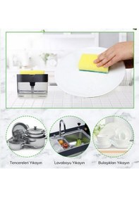 Resim River World İkisi Bir Arada Basmalı Pratik Sıvı Sabunluk Pompası 