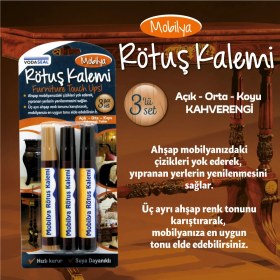 Resim Vodaseal Mobilya Rötuş Kalemi 3'lü Set 