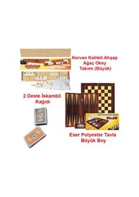 Resim Özel Oyun Seti Okey Takımı + Tavla + Iskambil 