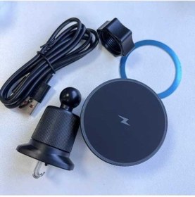 Resim Fastbuy Dream011 Kablolu Siyah Manyetik Araç Şarj Standı, Braketi Hava Menfezi Tutucu Klipsi Uyumlu İphone Samsung Xiaomi 