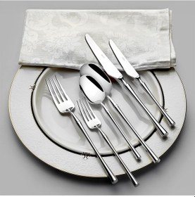 Resim Nehir Marbella Sade 12 Kişilik 84 Parça Kutulu Çatal Kaşık Bıçak Takımı 